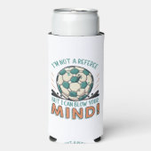 Grappig Voetbal Ontwerp Seltzer Blikjeskoeler (Seltzer Voorkant)