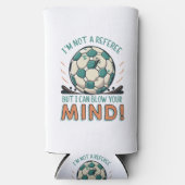Grappig Voetbal Ontwerp Seltzer Blikjeskoeler (Voorkant)