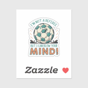Grappig Voetbal Ontwerp Sticker