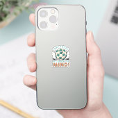 Grappig Voetbal Ontwerp Sticker (Telefoon)