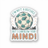 Grappig Voetbal Ontwerp Sticker (Voorkant)