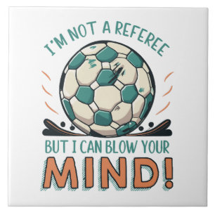 Grappig Voetbal Ontwerp Tegeltje