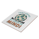 Grappig Voetbal Ontwerp Tegeltje (Zijkant)