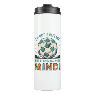 Grappig Voetbal Ontwerp Thermosbeker