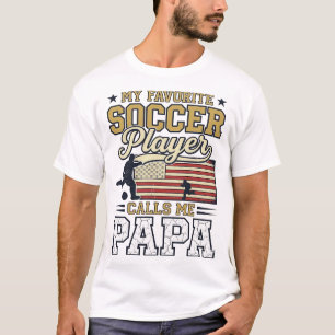 Grappig Voetbal Papa Vintage Shirt Ontwerp_1