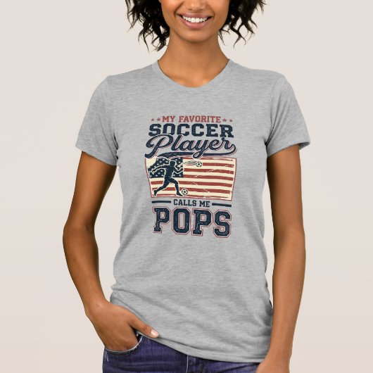 Grappig Voetbal Pops Vintage Gravure Shirt Ontwerp (Voorkant)