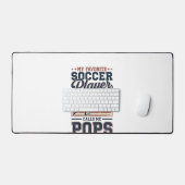 Grappig Voetbal Pops Vintage Gravure Shirt Ontwerp Bureaumat (Keyboard & Muis)