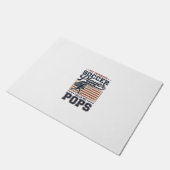 Grappig Voetbal Pops Vintage Gravure Shirt Ontwerp Deurmat (Schuin)