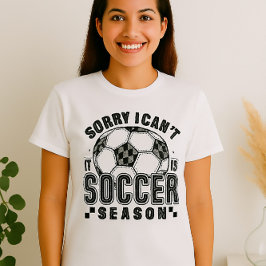 Grappig Voetbal Seizoen Shirt - Sorry dat ik niet 