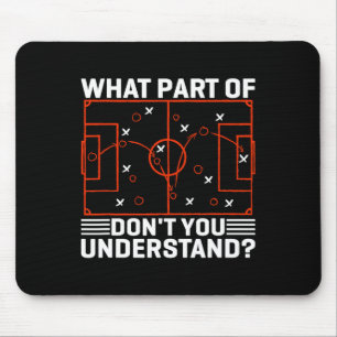 Grappig Voetbal Strategie Bord Meme Ontwerp Muismat