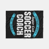 Grappig Voetbalcoach Bedankt Cadeau Fleece Deken (Voorkant (Horizontaal))