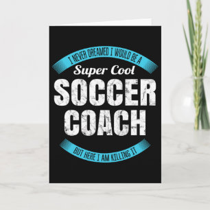 Grappig Voetbalcoach Bedankt Cadeau Kaart