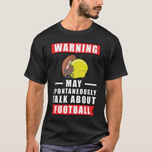 Grappig Voetbalontwerp T-shirt (Voorkant)