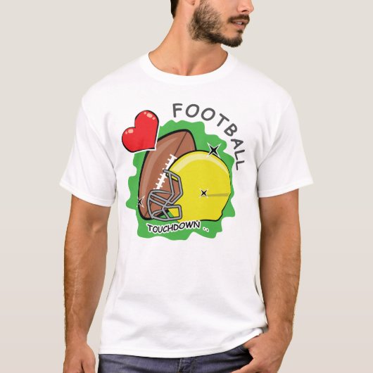 Grappig Voetbalontwerp T-shirt (Voorkant)
