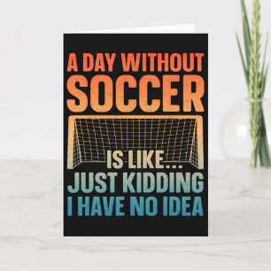 Grappig Voetbalontwerp Voor Mannen Vrouwen Voetbal Kaart