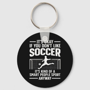 Grappig Voetbalontwerp Voor Mannen Vrouwen Voetbal Sleutelhanger