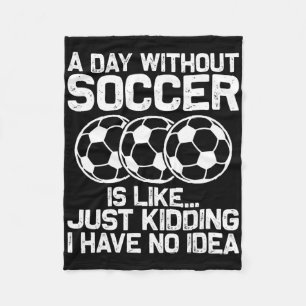 Grappig Voetbalshirt Jongens Mannen Vrouwen Sport Fleece Deken