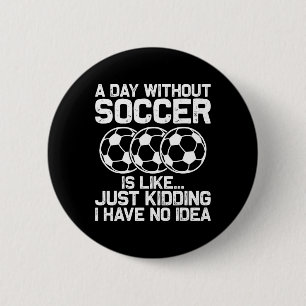Grappig Voetbalshirt Jongens Mannen Vrouwen Sport Ronde Button 5,7 Cm