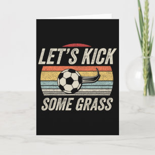 Grappig Voetbalshirt Retro Vintage Laten we wat af Kaart