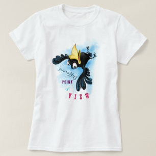 Grappig vogel T-shirt