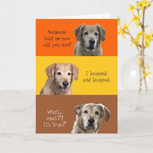 Grappig vogeldagkaartje kaart (Gele Bloem)