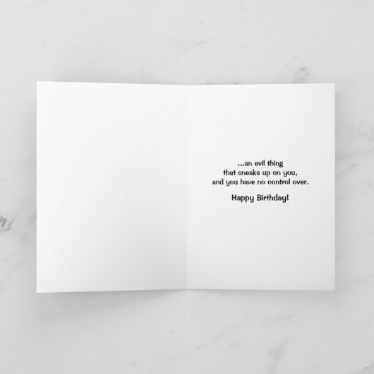 Grappig vogeldagkaartje kaart (Binnen)