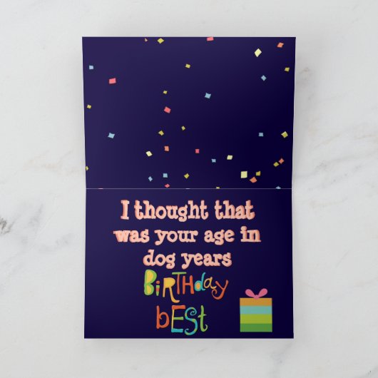 Grappig vogeldagkaartje met Cute Basset Hounds Kaart (Binnen)