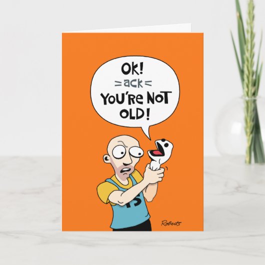 Grappig vogelkaartje voor Guy Kaart (Voorkant)