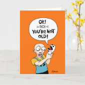 Grappig vogelkaartje voor Guy Kaart (Gele Bloem)