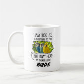 Grappig vogelliefhebber cadeau, mooie kleurrijke v koffiemok (Links)