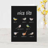 Grappig vogelobservatiegeschenk voor vogelvogel kaart (Gele Bloem)