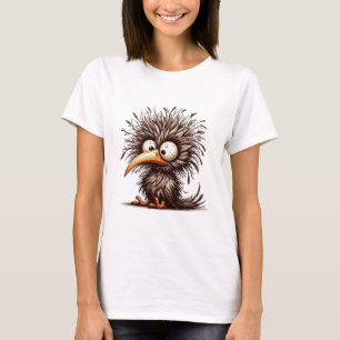 Grappig vogeltje en Schattige T-shirt
