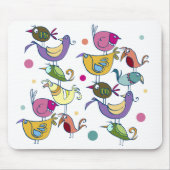 Grappig vogeltje muismat (Voorkant)