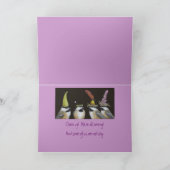 Grappig vogelverjaardagskaart met cichorei kaart (Binnen)