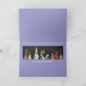 Grappig vogelverjaardagskaart met sapsucker feestdagen kaart (Binnen)