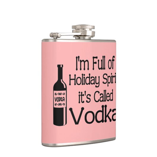 Grappig, vol kerstfeestdag, wodka Spirit Heupfles (Rechts)