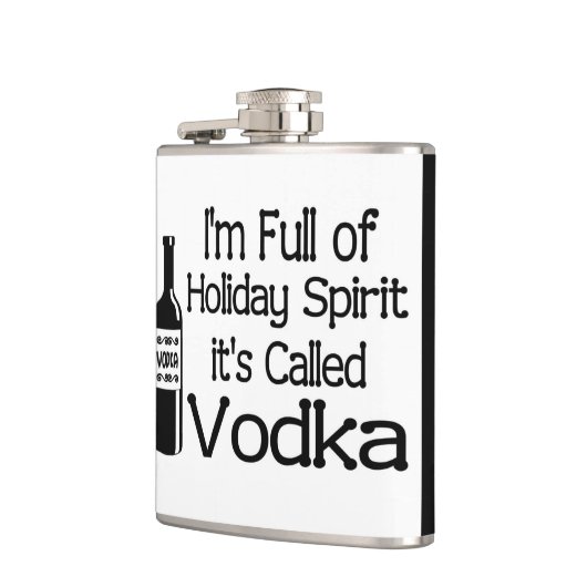 Grappig, vol kerstfeestdag, wodka Spirit Heupfles (Links)