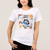 🐱Grappig Volgende Quest Neem een Kattendutje Scha Tri-Blend Shirt (Voorkant)