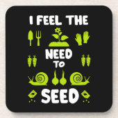 Grappig volkstuinen bier onderzetter (Voorkant)