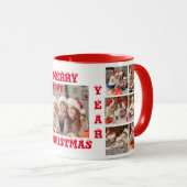 GRAPPIG VOLLEDIGE FOTO VROLIJK KERSTMIS Mok rood 2 (Voorkant rechts)