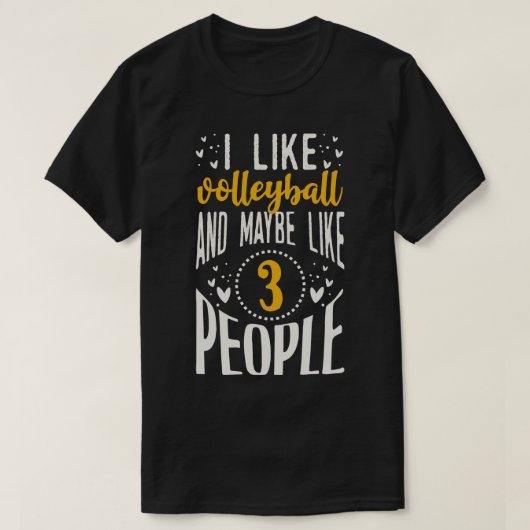 Grappig volleybal cadeau t-shirt (Design voorkant)