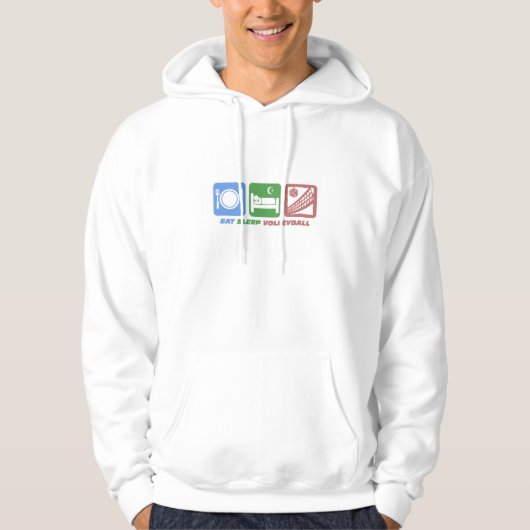 grappig volleybal hoodie (Voorkant)