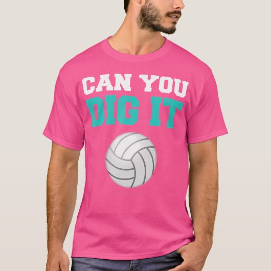 Grappig volleybal kun je graven het geschenken t-shirt (Voorkant)