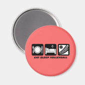 grappig volleybal magneet (Voorkant / Achterkant)