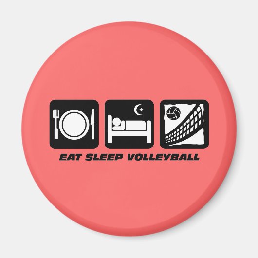 grappig volleybal magneet (Voorkant)