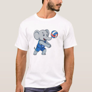 Grappig Volleybal Olifant Sport T-Shirt