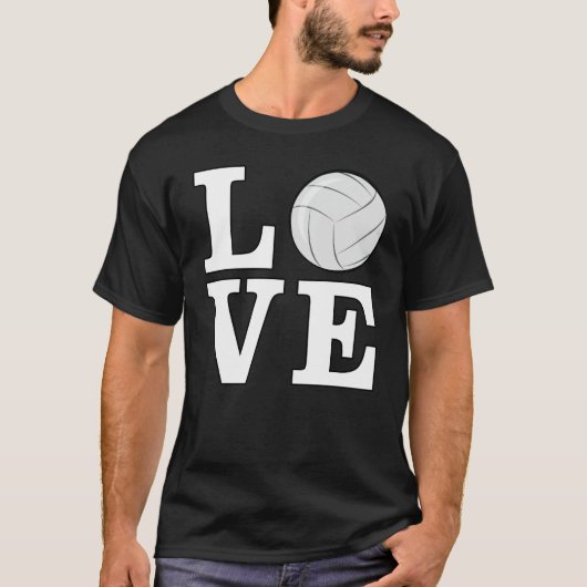 Grappig Volleybal Ontwerp T-shirt (Voorkant)