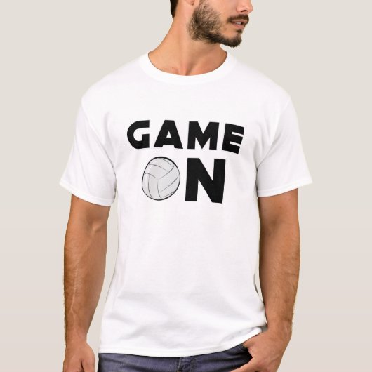 Grappig Volleybal Ontwerp T-shirt (Voorkant)