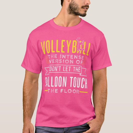 Grappig volleybal ontwerp voor de speler t-shirt (Voorkant)