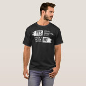 Grappig Volleybal T-shirt: Ja Ik speel veel, Nee I T-shirt (Voorkant volledig)